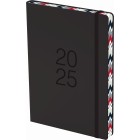 Collins Coloured Edge 2025 Diary Day To Page A5 Black image