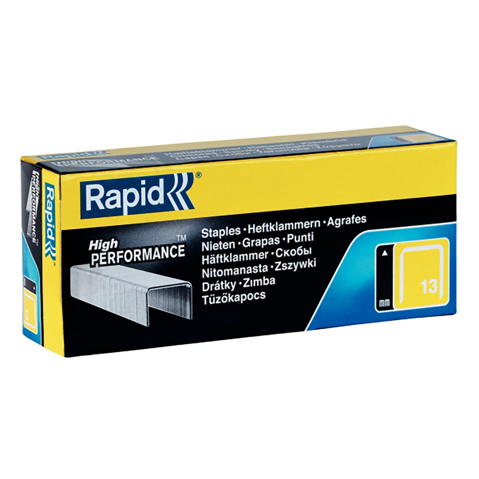 Rapid No. 13/10 Staples Finewire Box 5000