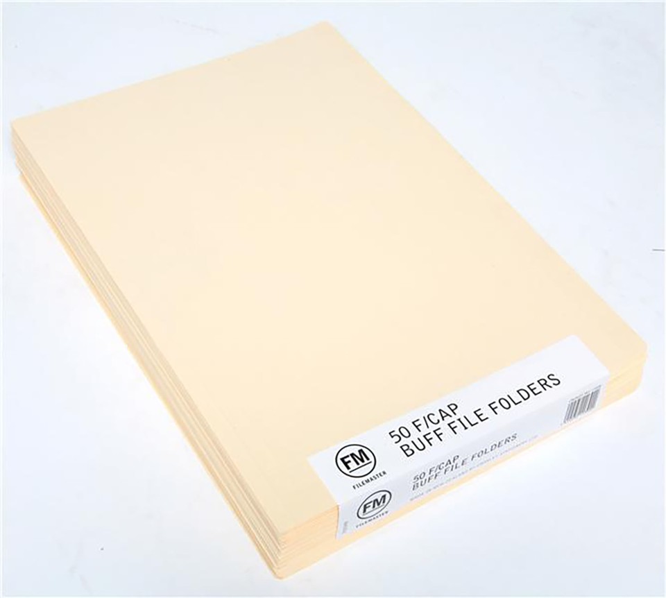 Marbig Manilla File Folders Foolscap Buff Each