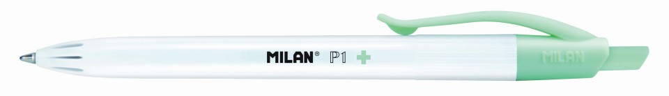 Milan P-1 Ballpoint Pen Retractable Antibacterial 1.0mm Blue