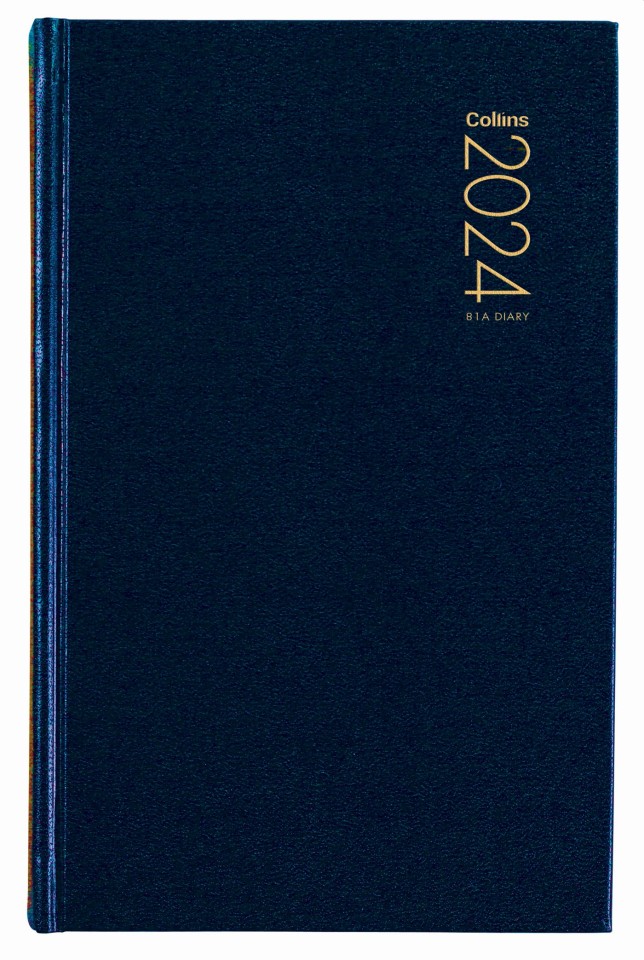 Collins 2024 Diary 81A Day To Page Navy