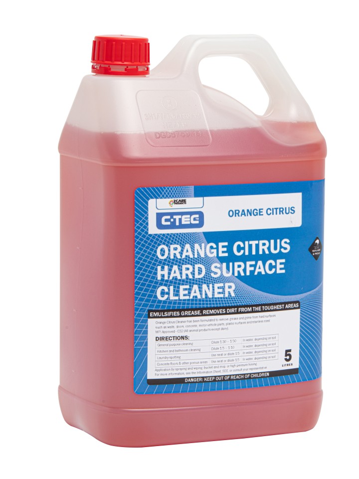 C-TEC Orange Citrus Hard Surface Cleaner 5 Litres