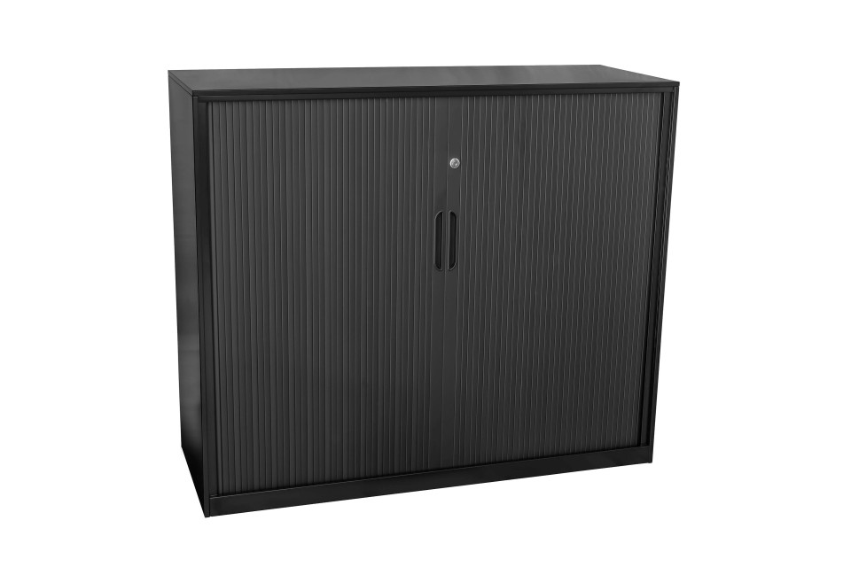 Proceed Tambour 3 Tier Cabinet 1200Wx1020Hmm Black