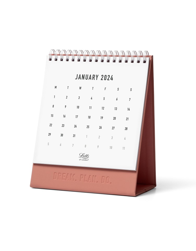 Letts 2024 Conscious Desk Calendar Clay