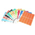 Filecorp C-Ezi Numeric Lateral Labels Number 2 24mm Red Sheet 40 image
