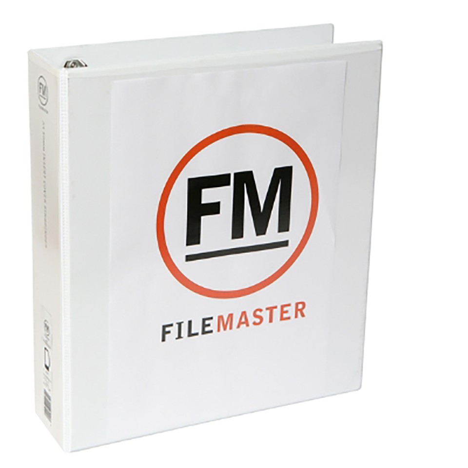 FM Binder Overlay A4 4/50 White Insert Cover