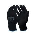 Armour Black Foam Nitrile Open Back Gloves L image