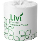 Livi Basics Toilet Tissue 2 Ply White 400 Sheets per Roll 7008 Cartonof  48