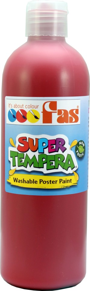 FAS Super Tempera Paint 500ml Crimson