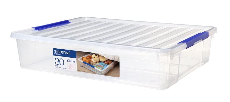 Sistema Storage Bin With Lid 30L