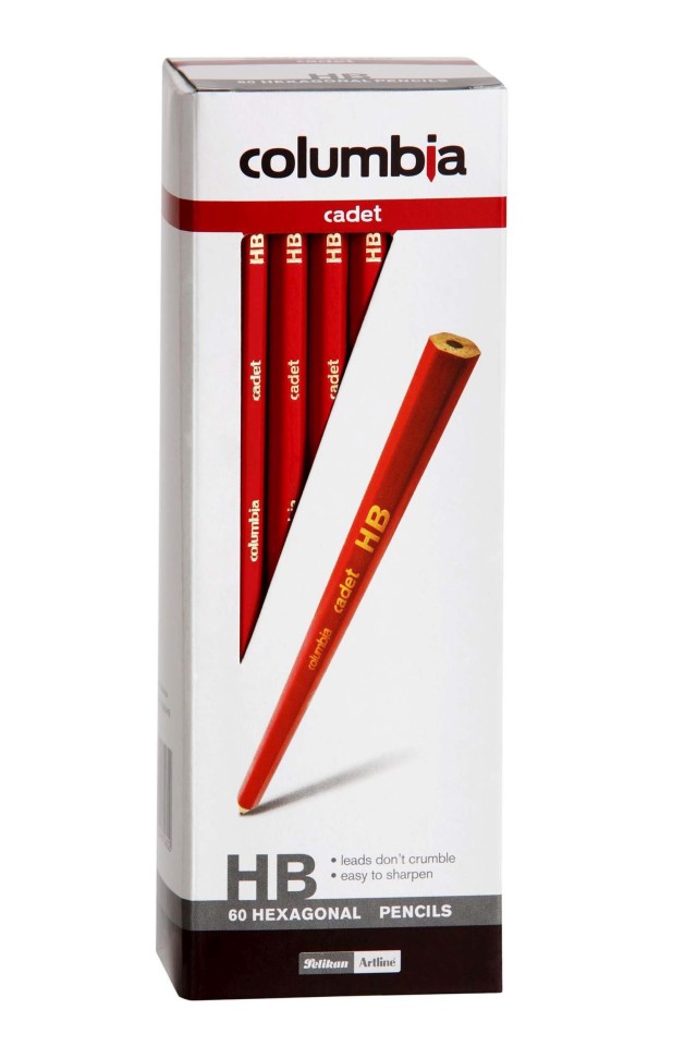 Columbia Cadet Pencil Hexagonal HB Box 60