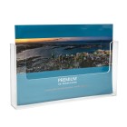 Deflecto Brochure Holder Wall Mounted Landscape A4 Clear image