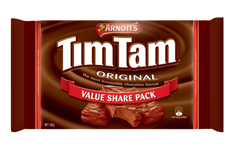 Arnotts Biscuits Tim Tams Value Pack 330Gm Pkt