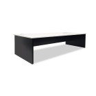 Sonic Straight Desk 1200Wx600Dmm White Top / Charcoal Frame image