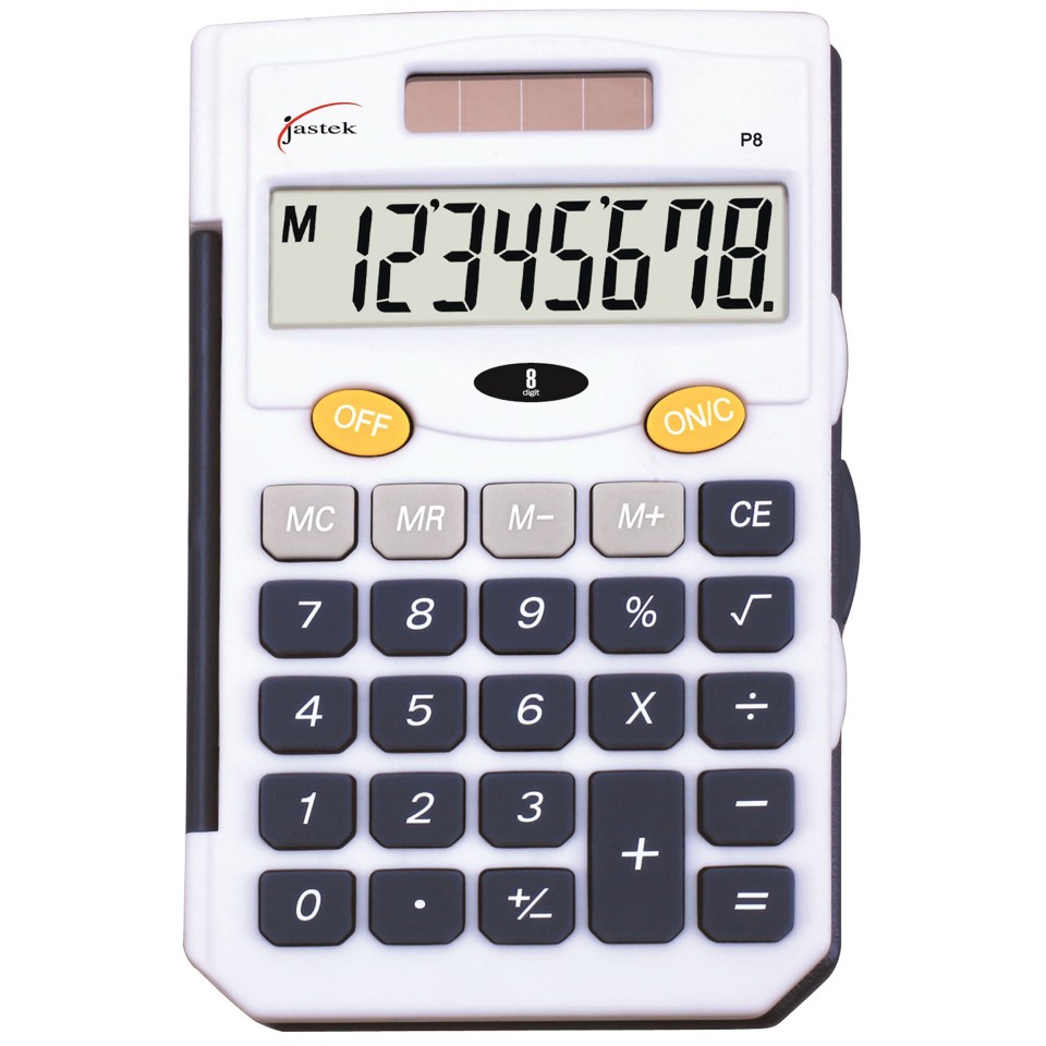 Jastek Pocket Calculator Blue