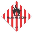 Flammable Solid 4.1 X500 Labels image