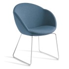 Eden Amelia Chrome Sled Chair image