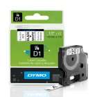 Dymo D1 Label Printer Tape 12mmx7m Black on White image