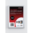Deflecto Document Frame Wall Mount A3 Silver image