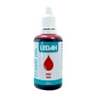 Ledah Stamp Ink 7011 50ml Red Bottle image
