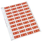 Codafile Lateral File Labels Alpha Letter I 25mm Pack 1 Sheet image