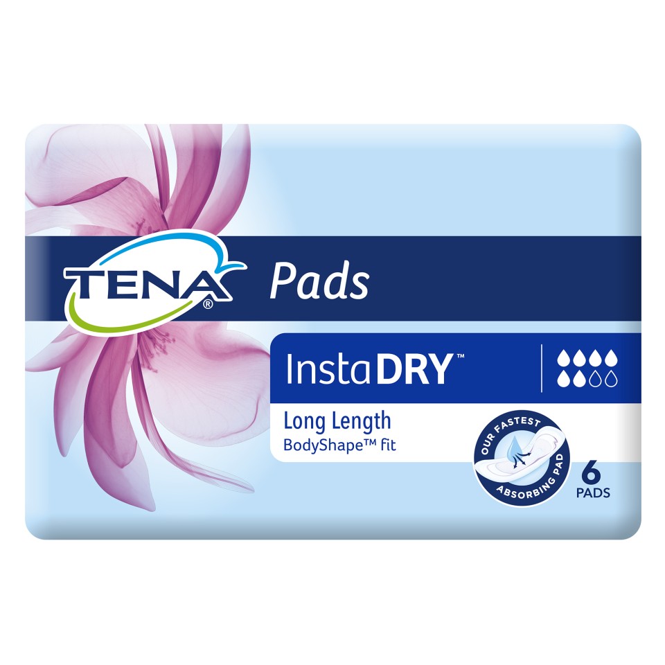 Tena Pads Maxi With Instadry Pack of 6