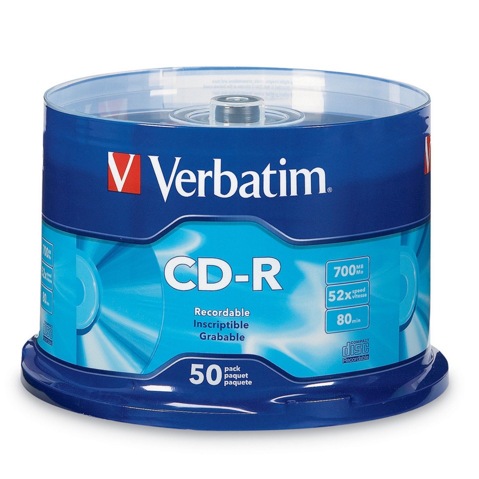 Verbatim Cd-r 700 Mb 80 Min Spindle 50Pk