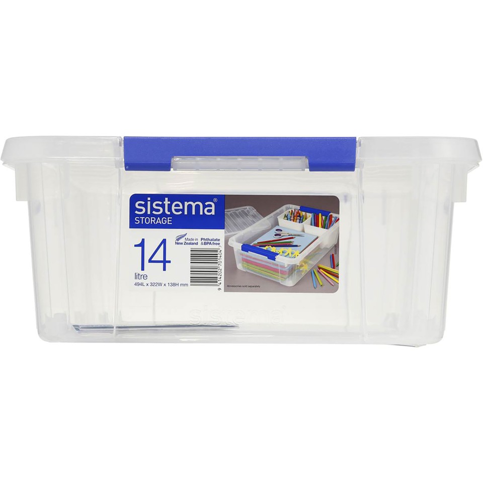 Sistema Storage Organiser Base & Lid Large 14L Pack 8