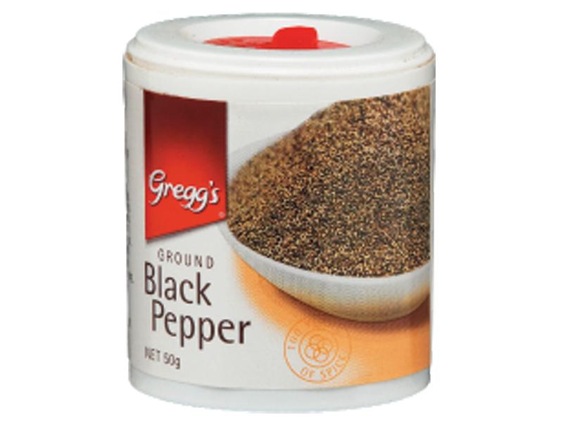 Greggs Black Pepper Ground 50g