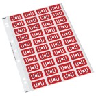 Codafile Lateral File Labels Alpha Letter U 25mm Sheet 40 image