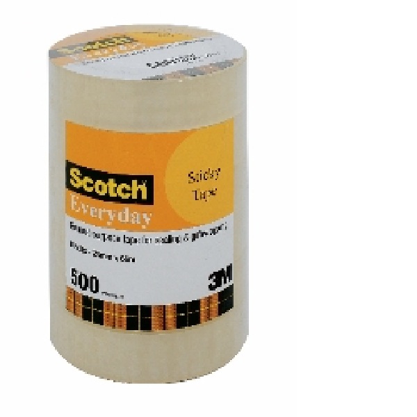 Scotch 500 Office Tape 24mmx66m Pack 6