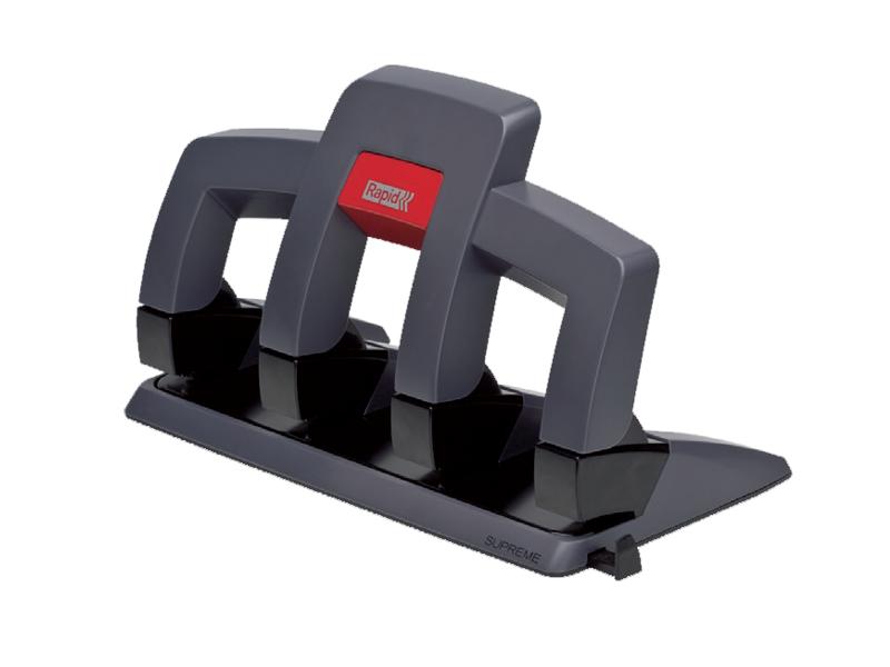 Rapid 4 Hole Punch SP34 Press Less 30 Sheet Black