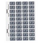 Codafile Lateral File Labels Alpha Letter P 25mm Pack 1 Sheet image