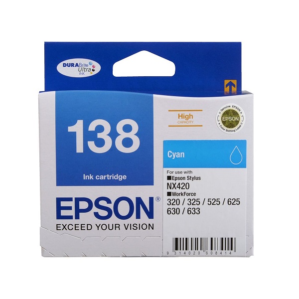 Epson Ink Cartridge 138 Cyan
