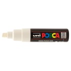 Uni Posca Paint Marker Chisel Tip Bold PC-8K 8.0mm White image
