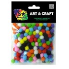 5 Star Pom Poms Mini 10mm Assorted Colours Pack 200 image