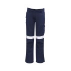 Syzmik Womens Orange Flame Taped Cargo Pant Size 8 Orange/Navy-24 image