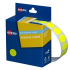 Avery Dot Stickers Dispenser 937294 14mm Diameter Fluoro Yellow Pack 700 image
