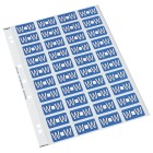 Codafile Lateral File Labels Alpha Letter W 25mm Sheet 40 image