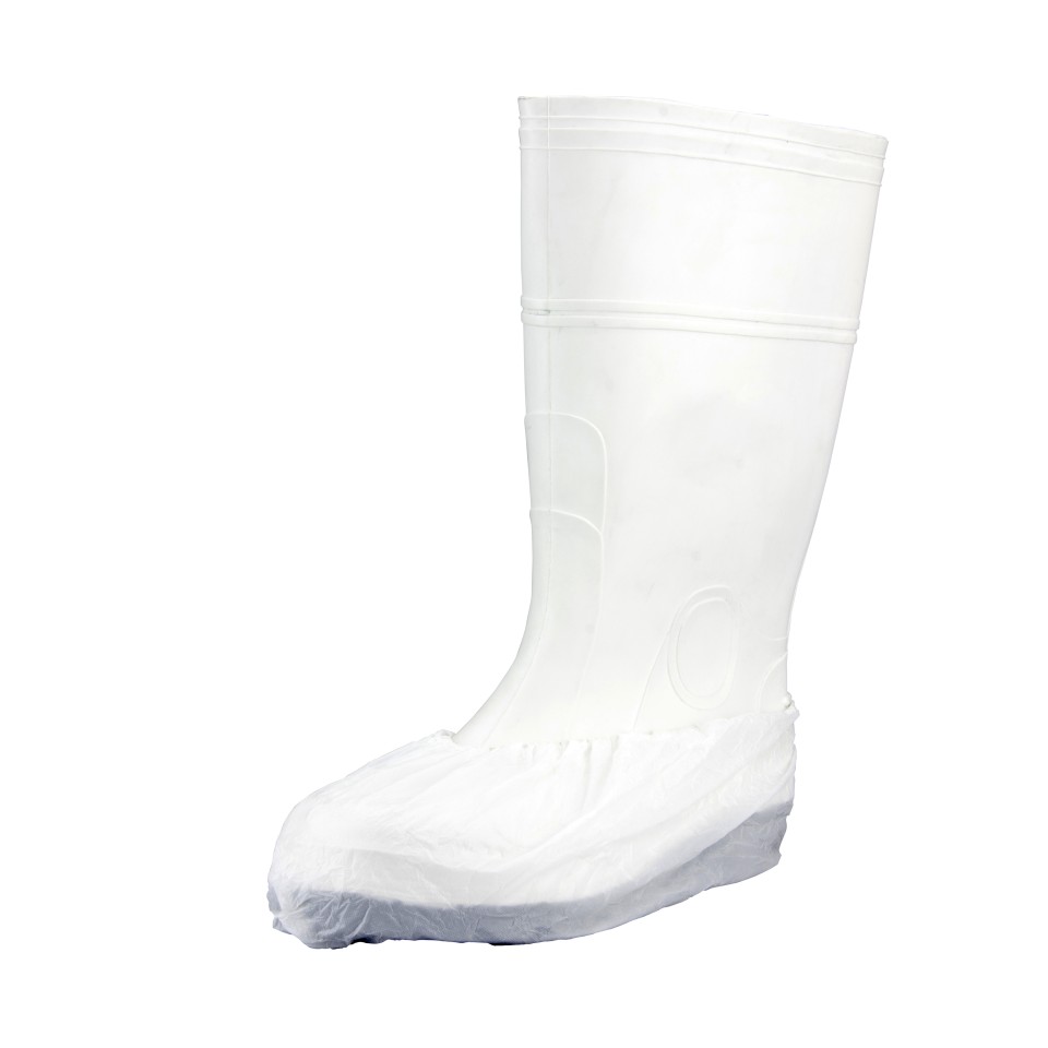 Bastion PE Plastic Overshoe White Ctn 2000