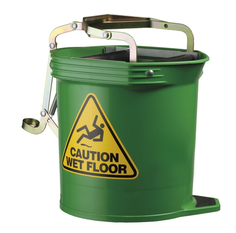 Oates Green Wide Mouth Wringer Bucket 16 Litre