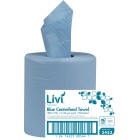 Livi Essential Centre Feed Towel 2 Ply Blue 180 meters per Roll 3453 Case of 6 image