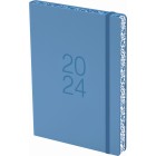 Collins 2024 Coloured Edge Diary A5 Day To Page Blue image
