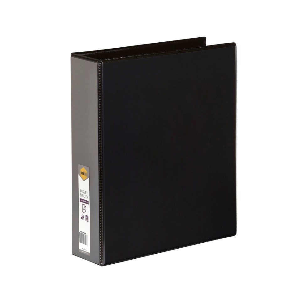 Binder Enviro Insert Marbig A4 3/50/D Black