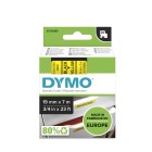 Dymo D1 Label Printer Tape Black On Yellow 19mmx7m image
