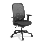 Eden Memo Task Chair With Arms Mesh Black image