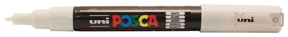 Uni Posca Marker 1.0mm Extra-Fine Poly-tip White PC-1M