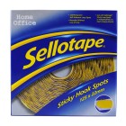 Sellotape Sticky Hook Spots Permanent 22mm Pack 125 image