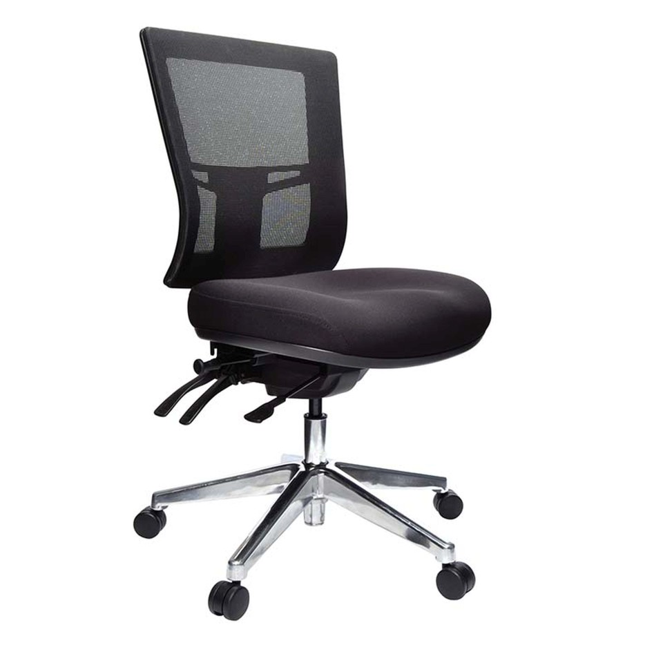 Buro Metro II 24/7 Task Chair Aluminium Base Without Arms Black