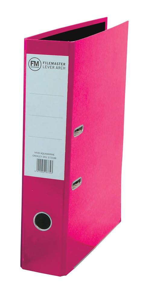 FM Binder Vivid Shocking Pink Foolscap Lever Arch